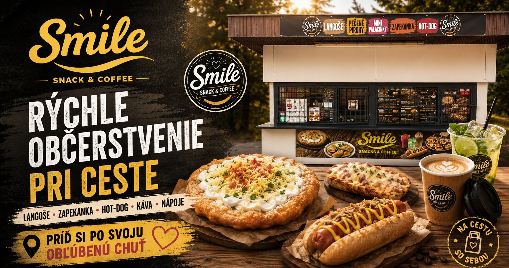 Smile Snack&Coffee predajný stánok a rýchle občerstvenie pri JUMBO Centre